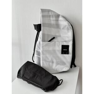 Cote and Ciel White Layered Isar Backpack Technical Ripstop